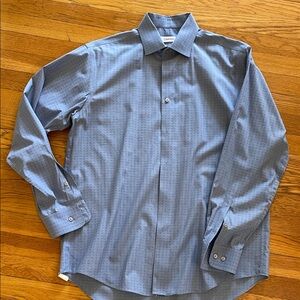 Calvin Klein Men's Blue Dress Shirt 16 34/35